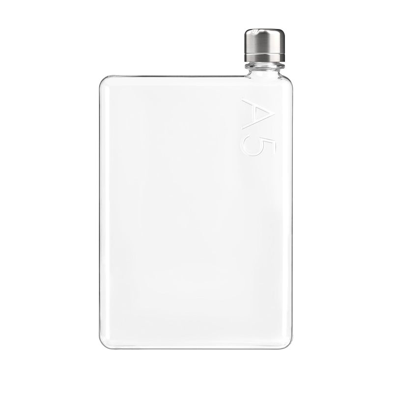 memobottle A5 25oz / 750ml - Flat water bottle designed to fit in your bag - BPA-Free Tritan - Image 1